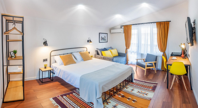 Двухместный номер Superior с балконом и с красивым видом из окна HB apartments Hill House