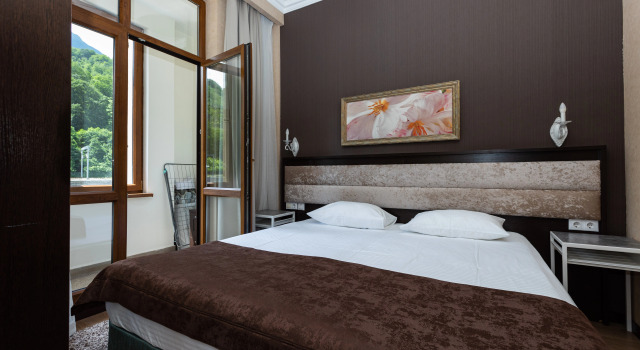 Апартаменты с балконом и с красивым видом из окна Odnokomnatnye Kurort Krasnaya Polyana Apartments