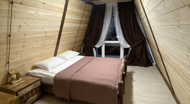 Коттедж с балконом и с красивым видом из окна Гостевой дом Dream house Terskol