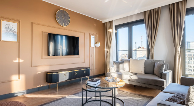 Апартаменты Дуплекс с балконом и с красивым видом из окна Apartments Imperium No:1 Residence by NewInn