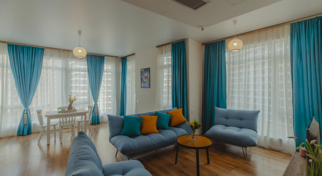 Двухместный люкс с балконом White apartment
