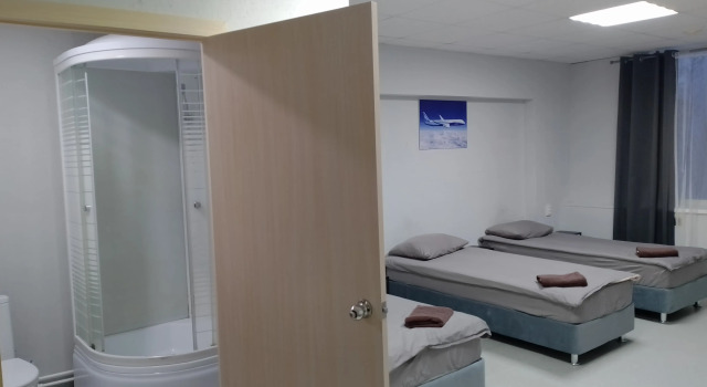 Кровать в общем номере (мужской номер) Отель Авиатор
