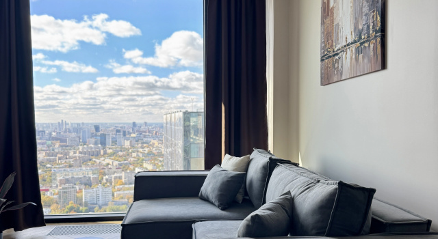 Apartments na 52 Etazhe S Vidom na Moskva-Siti, Buchen Sie Ferienwohnung Moskau Russland, in der Nähe von Dmitrowskaja