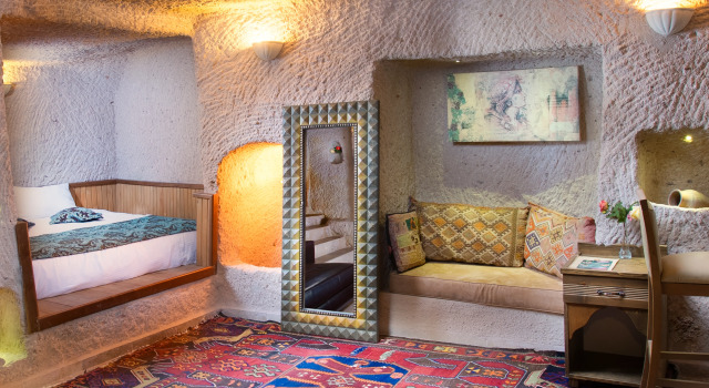 Двухместный номер Deluxe Cave Cappadocia Fairy Chimneys Selfie Cave Hotel