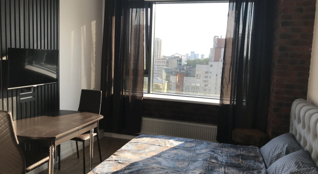 Двухместная студия с видом на город Апартаменты Студия Лофт СВОБОДА Residence