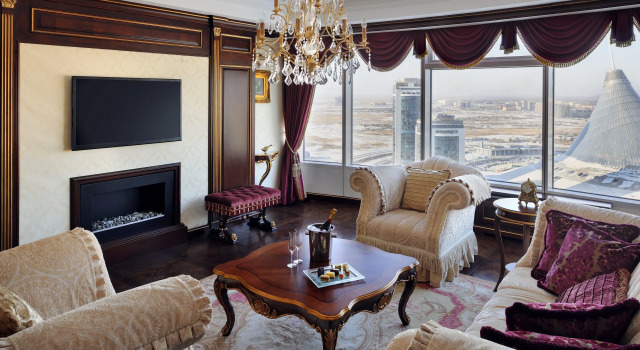 Двухместный люкс Presidential с красивым видом из окна SAAD Hotel Astana