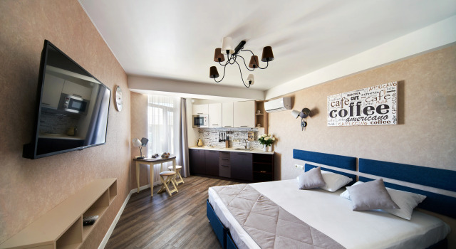 Deluxe «Kofejnyj» Double Studio Antichnaya Laguna Apartment Hotel