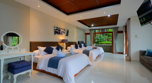 Семейный номер Standard с красивым видом из окна Вилла Little Ubud River View