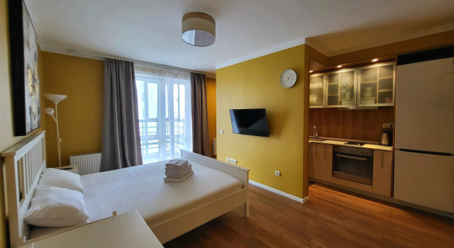 Studiya V Yevropeyskom Flat, Prenota Appartamento Hotel a Tyumen Region con parcheggio, Parcheggio