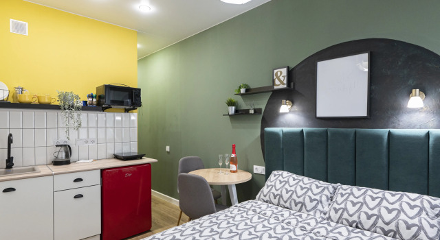 Dream Apartments 529Б Гостевая студия Мята Dream Apartments 529B Gostevaya Studiya Myata Apartmens, Book Lejlighed Billige hoteller i Korolyov
