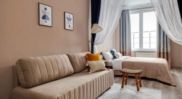 Schastlivyye Metry s Igrovoy Pristavkoy u Termy Vidnoye Apartments, Book Lejlighed SPA-hoteller i Leninsky District, SPA