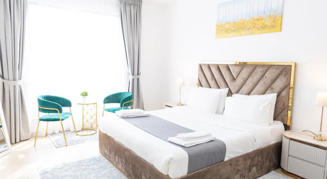 Апартаменты Comfort с балконом и с красивым видом из окна Апартаменты Jumeirah Beach residences apartment by Happy Season