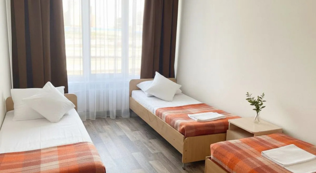 Кровать в общем номере Отель Smart Hotel Екатеринбург