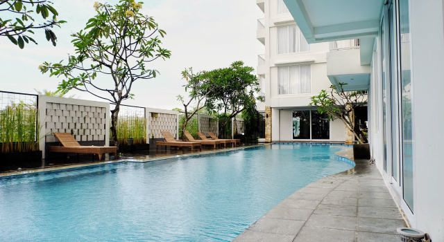 Номер Deluxe с балконом и с красивым видом из окна Paragon Hotel Seminyak