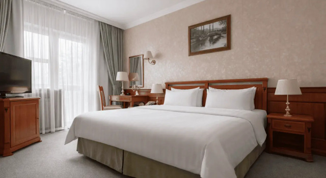 Двухместный номер Deluxe с балконом и с видом на парк Отель Теплеево