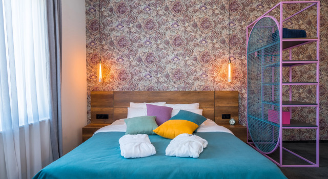 Двухместный номер Deluxe с балконом и с красивым видом из окна Redrum Tbilisi Boutique Hotel