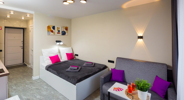 Studiya Na Donskoy 9 Nochey Irkutsk Apartments, Boek Appartement Oktyabrsky Administrative District Irkoetsk
