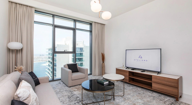 Апартаменты Superior с балконом и с красивым видом из окна Апартаменты Marina Vista Emaar Beachfront