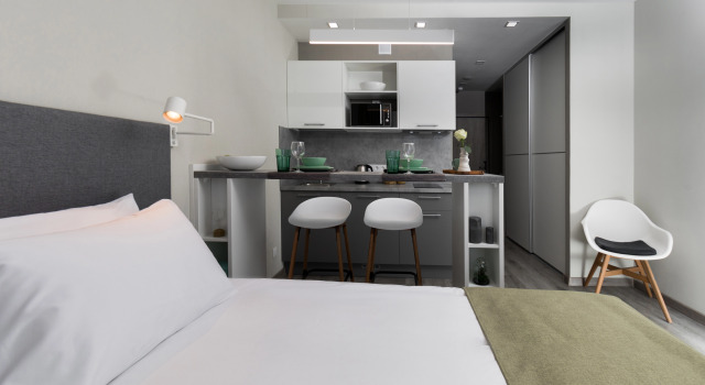 Standardní Dvoulůžkový s manželskou postelí Studio Apart-hotel IN2IT building 1