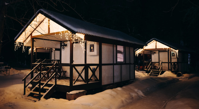 Двухместный коттедж Бельский с патио-верандой База отдыха Усадьба Гребнево