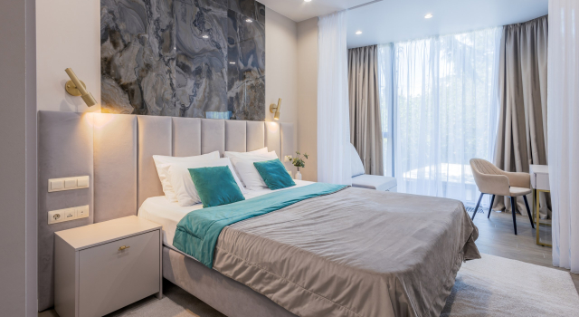 Апартаменты Mirror Family ApartAmore Студия стандарт с видом на бассейн, Забронировать Апартаменты/квартира Апартаменты Большого Сочи, Апартаменты/квартира