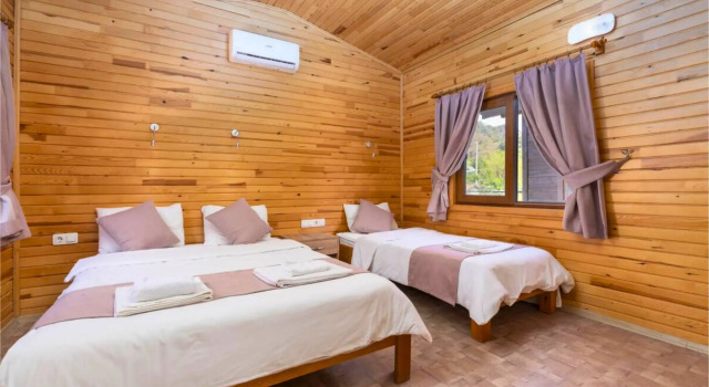 Бунгало Deluxe с видом на горы Отель Izgen Bungalows