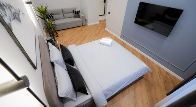 Двухместные апартаменты Comfort с балконом Апарт-отель в ЖК Тандау на проспекте Туран 34Б