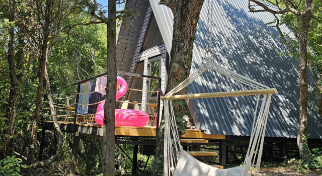 A-Frame Утёс с видом на море Глэмпинг Очаг