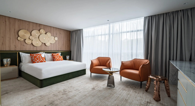 Двухместный номер Стандарт с панорамными окнами Отель BOUTIQUE HOTEL EMBARGO