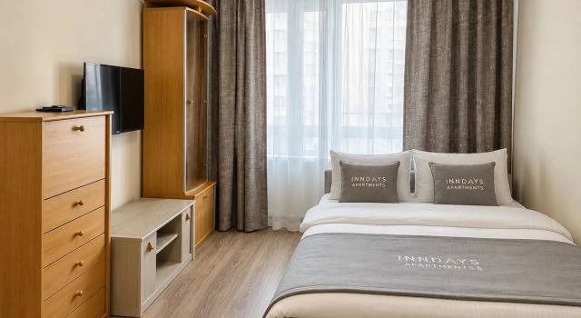 InnDays Utochkina 8k1 Apartments, Book Lejlighed Hoteller i Podolsk med parkering, Parkering