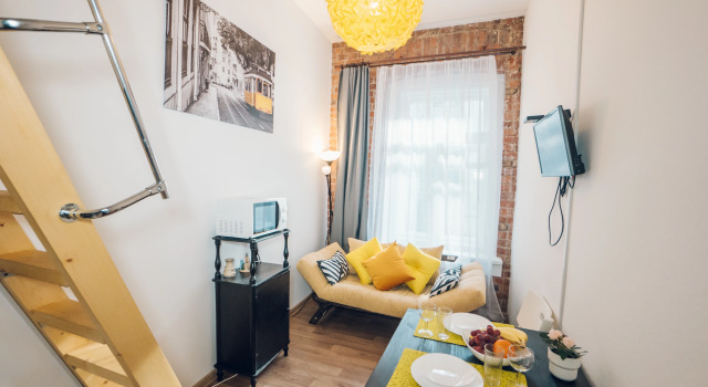 Dvuhurovnevaya Studiya LOFT 3 Apartments, Rezervovat Apartmán Tsentralny district Petrohrad, poblíž Fyodorovsky Cathedral