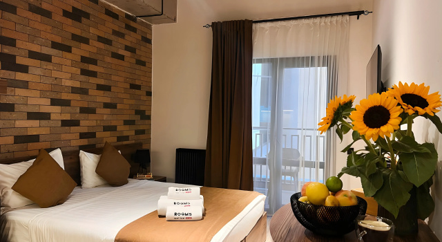 Økonomi- dobbelt etværelseslejlighed med altan Rooms Apart Hotel By RED Hotel