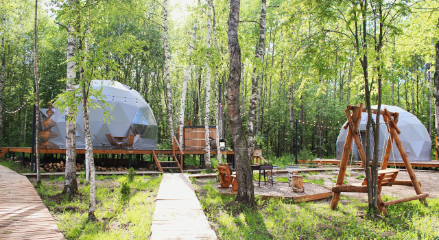 Четырёхместный Geocupol Deluxe Глэмпинг Rich Life Village