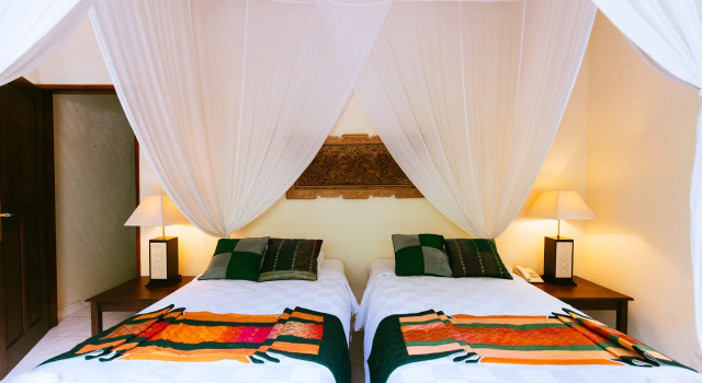 Двухместный номер Deluxe с балконом и с красивым видом из окна Отель Alam sari keliki resort & spa