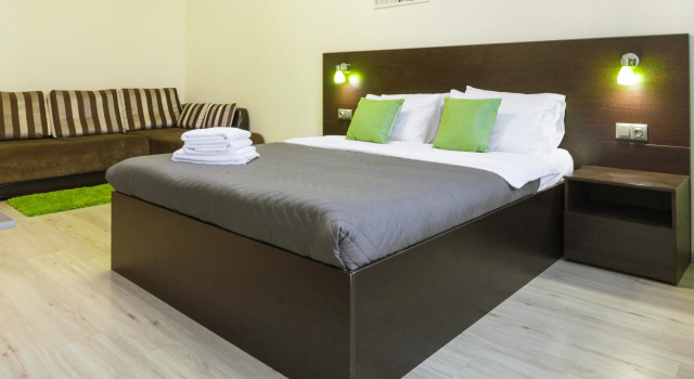Четырёхместные апартаменты с балконом Апартаменты Rauktis Apartments