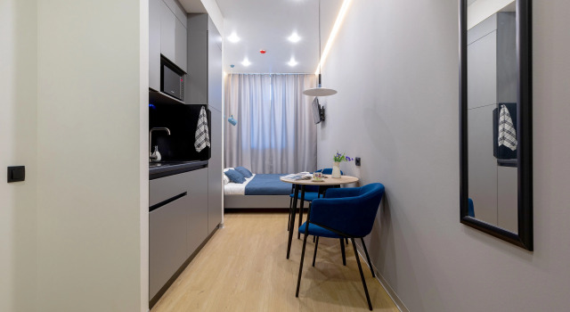 Одноместный Стандарт с красивым видом из окна Апарт-отель Port Comfort on Ligovsky 4*