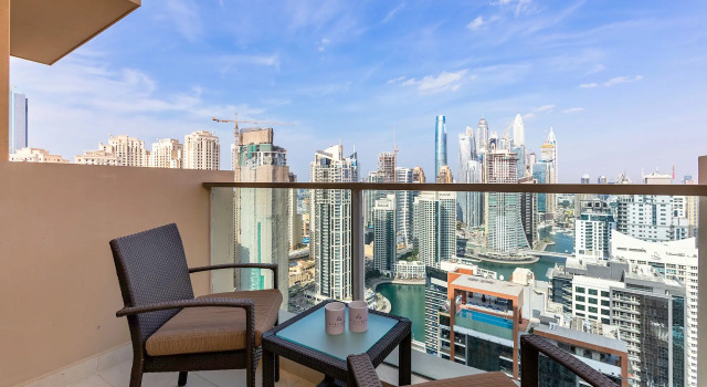 Апартаменты Marriott 1BR with Dubai Marina View, Забронировать Апартаменты/квартира Апартаменты Эмирата Дубая, рядом с Dubai Marina Yacht Club, Апартаменты/квартира