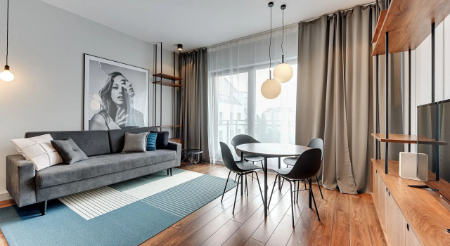 Апартаменты Deluxe c 1 комнатой с балконом и с видом на реку Apartinfo Island Apartments