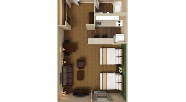Студия Deluxe Extended Stay America Suites - Fort Wayne - North