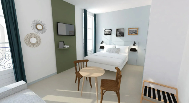 Двухместный номер Superior с балконом Hôtel Amista Marseille