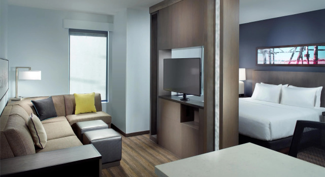 Двухместная студия-люкс Hyatt House Atlanta Downtown