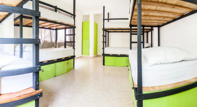 Кровать в общем номере Che Tulum Hostel & Bar Adults Only