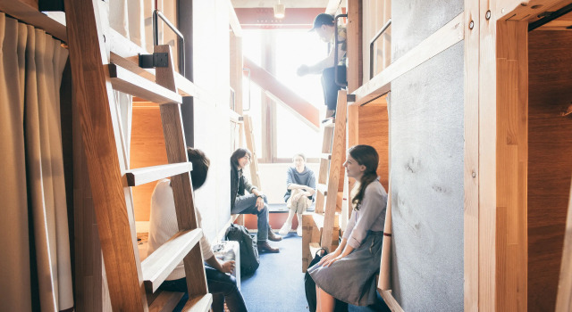 Кровать в общем номере HATCHi Kanazawa - Hostel