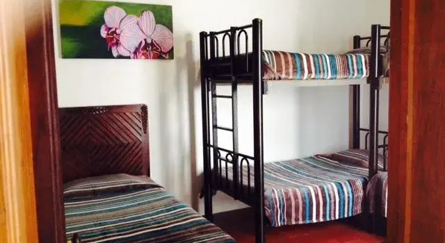 Кровать в общем номере Alcatraz Hostal