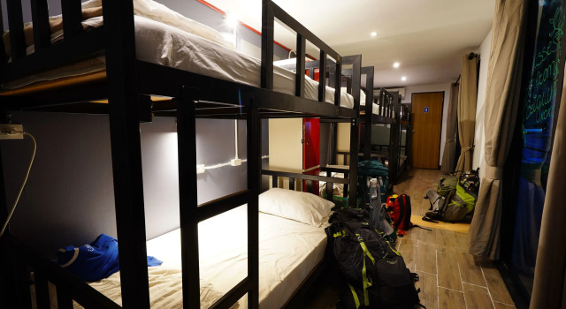 Кровать в общем номере @Box Hostel