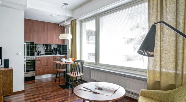 Студия Forenom Serviced Apartments Espoo Tapiola