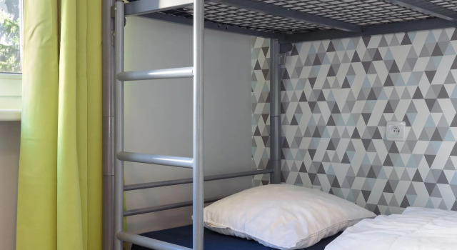 Кровать в общем номере Patio Hostel
