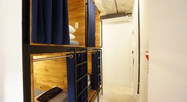 Pat în dormitor (dormitor pentru bărbați) Seoul Cube Ewha - Hostel