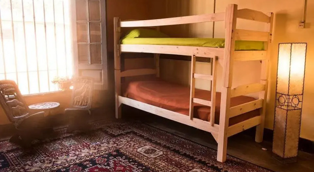 Кровать в общем номере Ejidonia Hostel