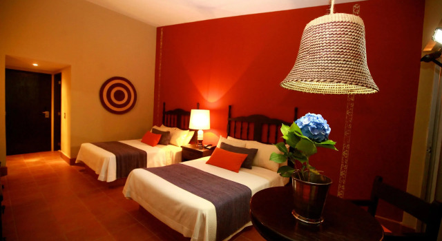 Четырёхместный номер Standard с видом на сад Hotel Montetaxco